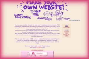 MAKE YOUR OWN WEBSITE