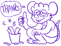 GIVE ME A TIP? drawing asking for a tip on kofi or paypal